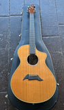 2010 Breedlove Pro Series C25/CRe Herringbone Acoustic-Electric on case displayed on wooden floor