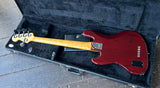 2010 Fender Custom Shop Custom Classic Jazz Bass V Special - Bing Cherry Transparent