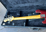 2010 Fender Custom Shop Custom Classic Jazz Bass V Special - Bing Cherry Transparent