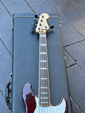 2010 Fender Custom Shop Custom Classic Jazz Bass V Special - Bing Cherry Transparent