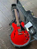 2010 Gibson Custom Shop Dot ES-335 Memphis Plain Top Cherry Red