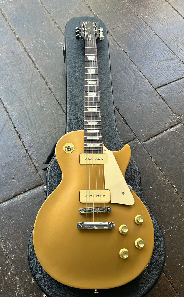 2013 Gibson 50's Tribute Les Paul Goldtop P-90's – Moze Guitars