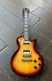 2015 Gibson Les Paul Studio Sunburst with zebra hum bucker pick ups, rosewood neck, block inlays and black headstock