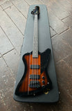 2017 Epiphone Thunderbird Bass Guitar dark sunburst bass with rosewood fretboard and black headastock