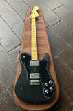 2022 Nash T72DLX Telecaster Deluxe electric guitar in black finish with maple fretboard and headstock 
