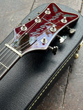 2023 Gretsch G6134TFM-NH Nigel Hendroff Penguin - Dark Cherry Metallic Flame