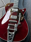 2023 Gretsch G6134TFM-NH Nigel Hendroff Penguin - Dark Cherry Metallic Flame