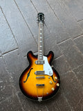 2024 Epiphone Casino Vintage Sunburst. rosewood fretboard, chrome hardware, black headstock