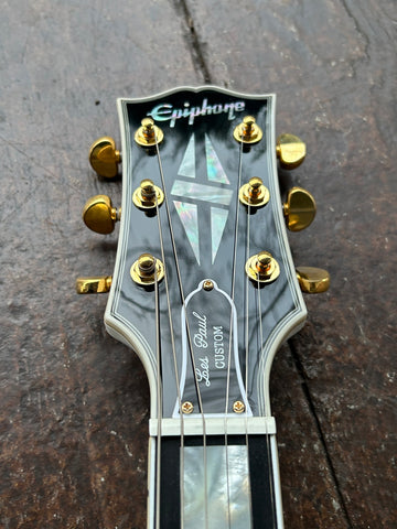 2024 Epiphone Inspired by Gibson Custom Les Paul Custom - Alpine