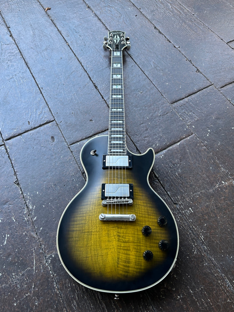 2024 Epiphone Les Paul Prophecy - Olive Tiger Aged Gloss – Moze
