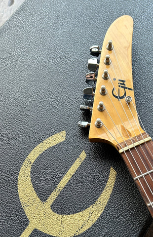 80's Epiphone S-series Strat with original case – Moze Guitars