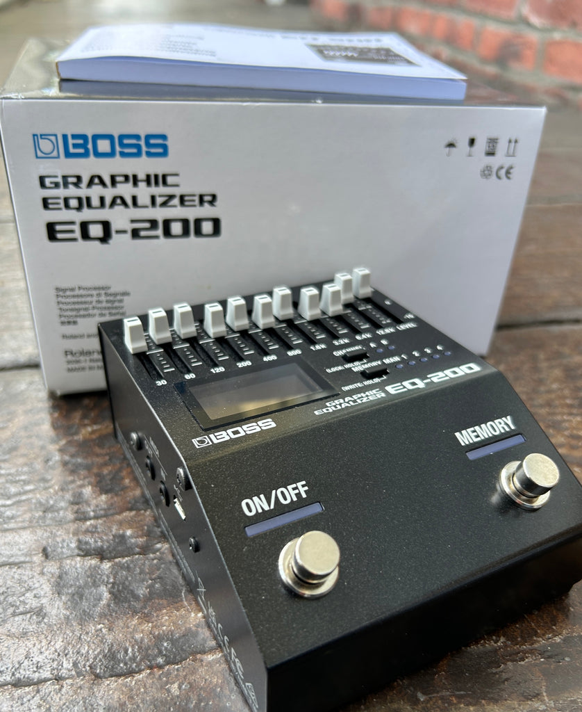 stereo equalizer pedal Boss EQ-200 Graphic Equalizer Pedal – Moze Guitars