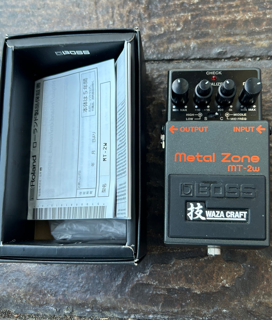 Boss MT-2W Waza Craft Metal Zone Distortion Pedal – Moze Guitars