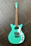Danelectro 59XT Dark Aqua electric guitar, rosewood fretboard, aqua headstock
