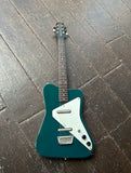 Danelectro Dano Pro Reissue dark aqua with white pick guard and rosewood fretboard, black headstock
