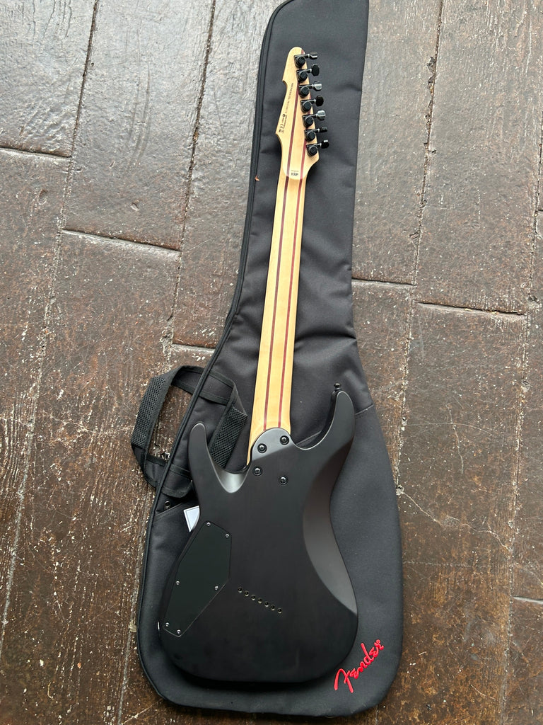 ESP LTD M-1007 7 String Multi Scale Flame See Thru Black Satin