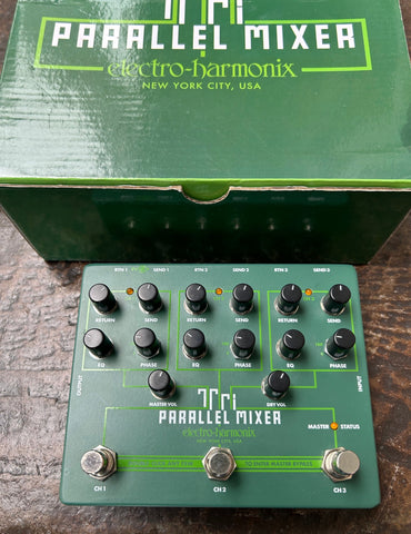 parallel mixer pedal Electro Harmonix Tri Parallel Mixer Effects Loop Mixer/Switcher
