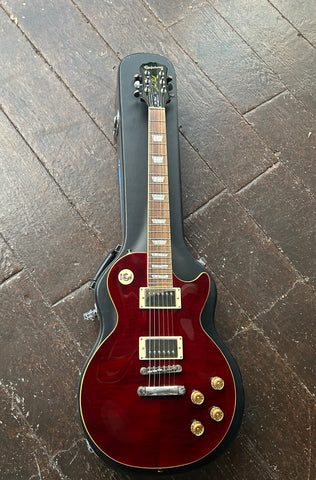 【希少】Epiphone 1960 tribute plus ワインレッド Epiphone Les Paul Tribute Plus Outfit - black cherry Single cut