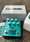 Green Eventide Riptide Univibe Distortion Pedal, six control knobs
