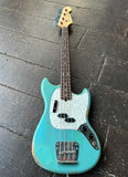 Fender JMJ Road Worn Mustang Bass, Faded Daphne Blue - 2020