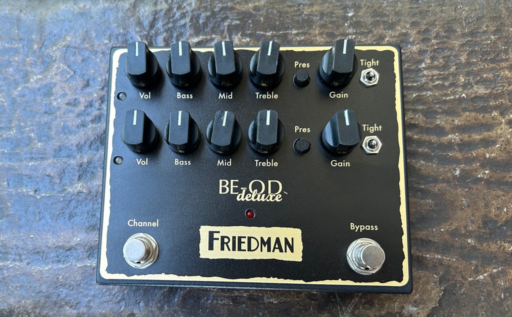 friedman be-od deluxe dual overdrive pedal Friedman BE-OD Deluxe Overdrive Black – Moze Guitars