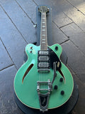 Gretsch G2627T Streamliner Center Block 3-Pickup Georgia Green guitar with chrome hardware rosewood fretboard