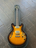 Hamer Echotone sunburst hollowbody with chrome hardware and rosewood fretboard