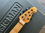 Ernie Ball Music Man Exclusive Run Sabre Guitar, Custom Trans Gold