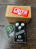 Grer Amps, Lightspeed Pedal, black enclosure, three knob controls and single button footswitch