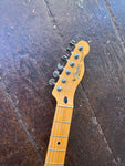 fender headstock with fender logo maple with metal machine tuners