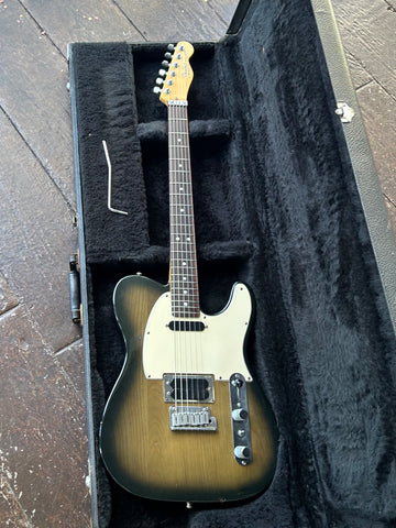 1992 Fender Telecaster Plus Deluxe Ebony Frost finish, white pickguard, rosewood fretboard and maple headstock