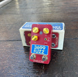 Red guitar pedal danelectro with 3699 Fuzz