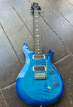 2024 PRS S2 Custom 24 Lake Blue electric guitar, with rosewood fingerboard, white bird inlays and dark blue headstock