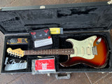 Fender Stratocaster in case sunburst with rosewood board