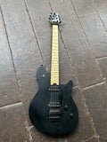 EVH Wolfgang Standard matteblack finish guitar with black hardware, maple neck and black headstock