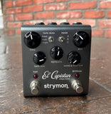 Front view Strymon El Capistan Pedal, with five balck control known, two button foot switch