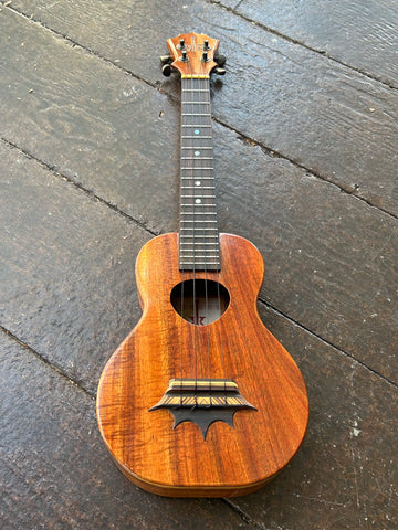 Koa 2006 Koaloha Tenor Ukulele Crown Bridge, rosewood fretboard, dot inlays and koa headstock