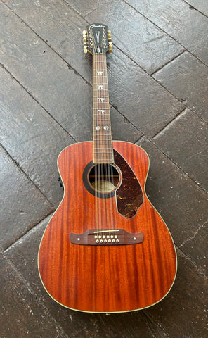Fender Tim Armstrong Hellcat, 12-string Acoustic-Electric Guitar - Natural with Walnut Fingerboard