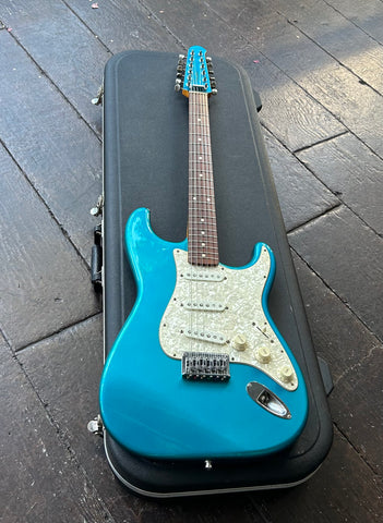 Lake placid blue2005 Fender Stratocaster XII ST-12 (Twelve String), guitar, with rosewood fretboard and blue headstock