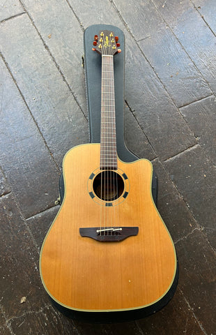 Takamine EN-10C acoustic guitar with cedar top, rosewood bridge and fretboard