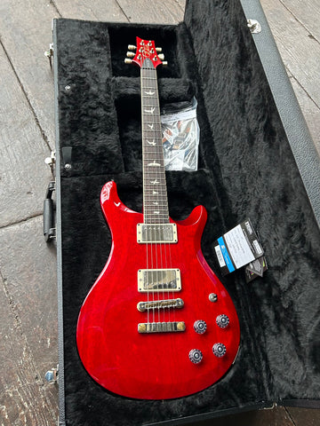 2022 PRS S2 Thinline 594 Vintage Cherry, chrome hardware and pick ups, rosewood fretboard with bird inlays and cherry red headstock