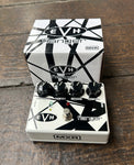 MXR EVH Flanger black and white guitar pedal with four knob controls and single button footswitch