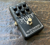 Electro-Harmonix Metal Muff guitar effects pedal black, six knob controls and single button footwitch 