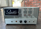 Satellite Amplifier Cuda metal enclosure tube amplifier head, two control knobs