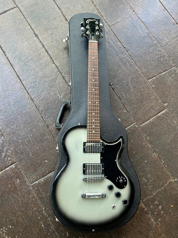 2011Gibson L6s reissue Silverburst, with chrome hardware and rosewood fretboard and black headstock