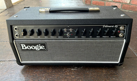 Mesa Boogie Filmore 25 Head , black tolex, grey grill cloth, black control panel with twelve knob controls