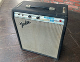 Musicmaster bass amplifier silver panel, black tolex, grey grill cloth