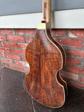 Backside of body Tim Whitehouse Figured Koa Bass