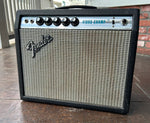 1979 Fender Vibro Champ, black tolex, silver grill cloth and metal control panel, five control knobs 