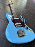 Body Closeup of Squier FSR Classic Vibe '70s Jaguar Daphne Blue